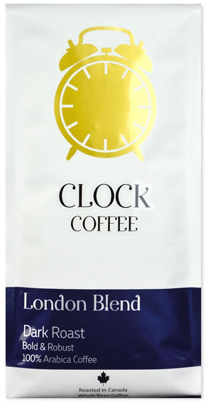Open image in slideshow, Clock Coffee, London Blend, Dark Roast, Whole Bean, 100% Arabica Coffee
